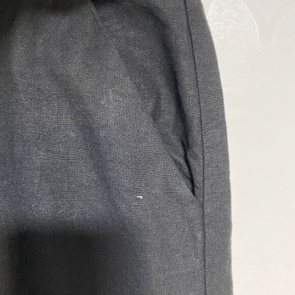 Zac & Rachel Women's Black Linen Blend Wide Leg Pants Size 12 - Picture 5 of 10